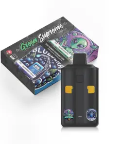 Green Supreme 6g Dual Chamber Vape Pen - Alien Gelato x Blueberry Diesel