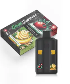 Green Supreme 6g Dual Chamber Vape Pen - Cherry Bomb x Banana Sherbet