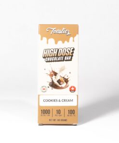 Toastiez High Dose THC Chocolate Bar - Cookies and Cream 1000mg