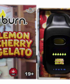 Burn LCD Disposable Vape (3g) - Lemon Cherry Gelato (Hybrid)