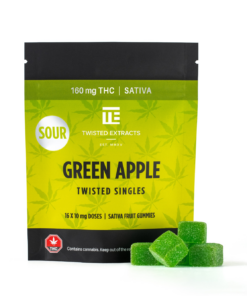 Twisted Extracts - Singles 160mg - Sour Green Apple (Sativa)