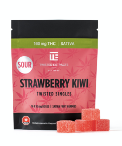 Twisted Extracts - Singles 160mg - Sour Strawberry Kiwi (Sativa)